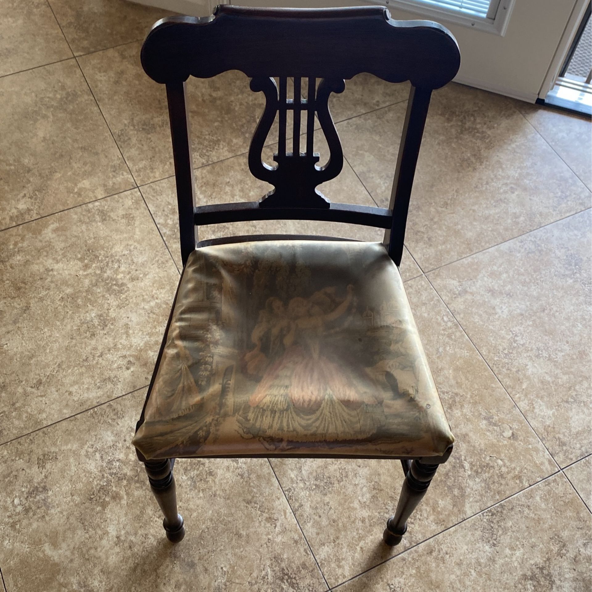 Early 20th century harp chair