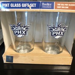 NBA Suns Pint Glass Gift Set