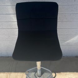 Black Velvet Stool 