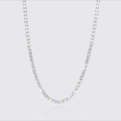 5mm Tennis Chain - White Gold Men’s 