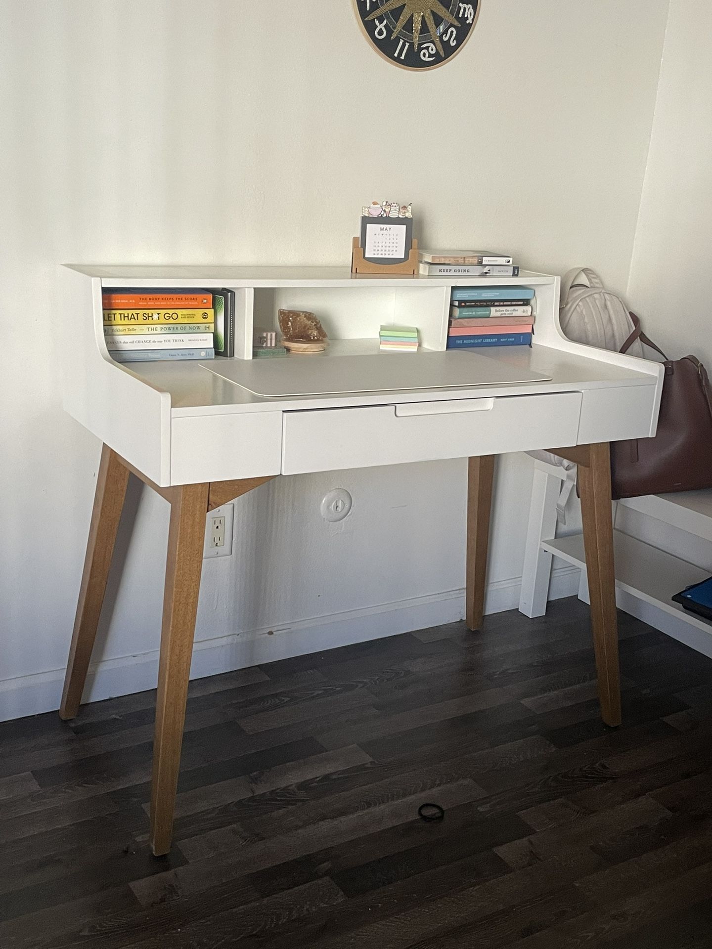 World Market Wooden Hutch Desk
