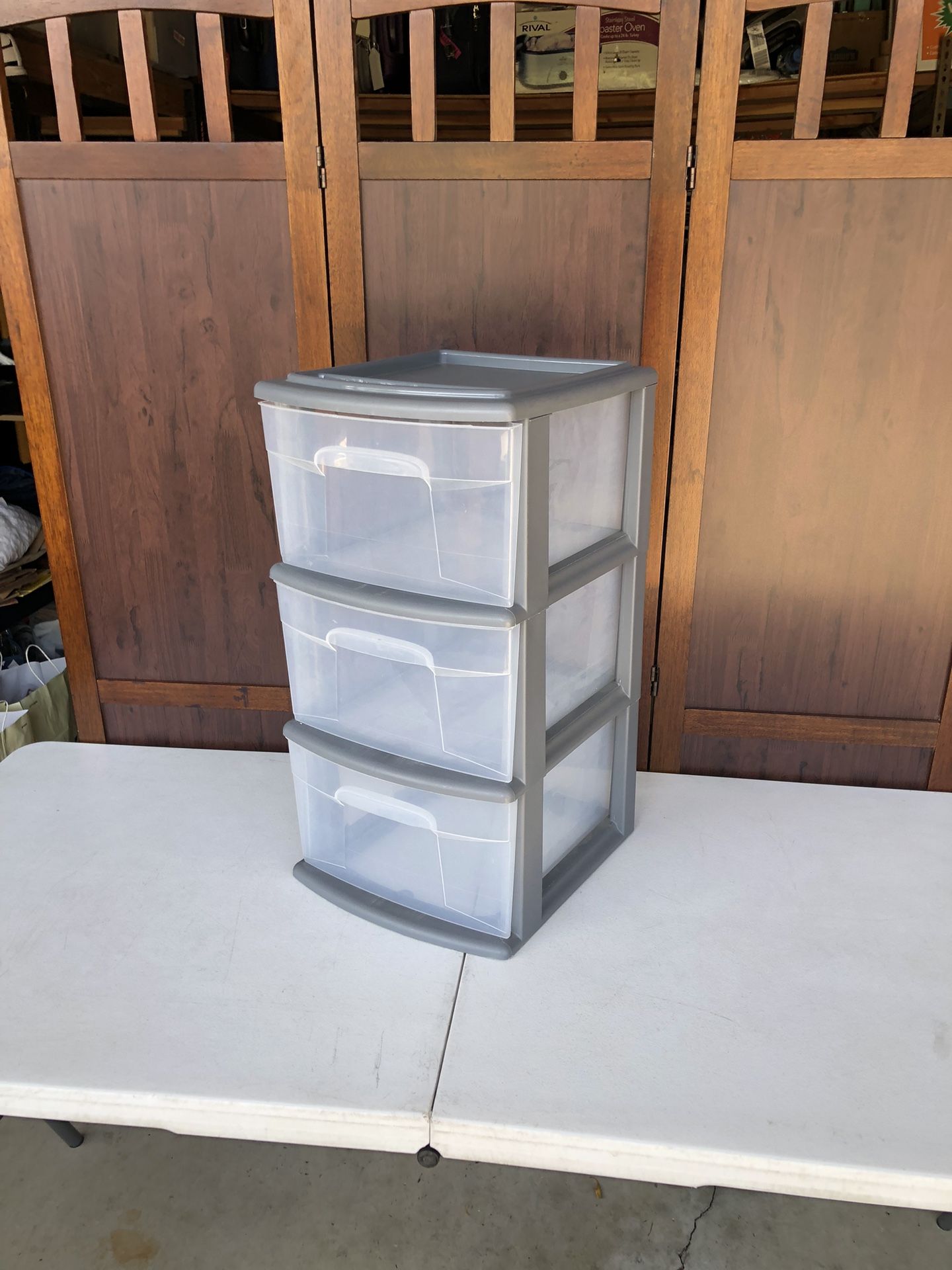 Homz 3 Drawer Plastic Storage