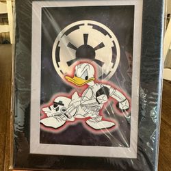 Disney Star Wars Limited Edition Laser cel Donald Duck Stormtrooper With COA