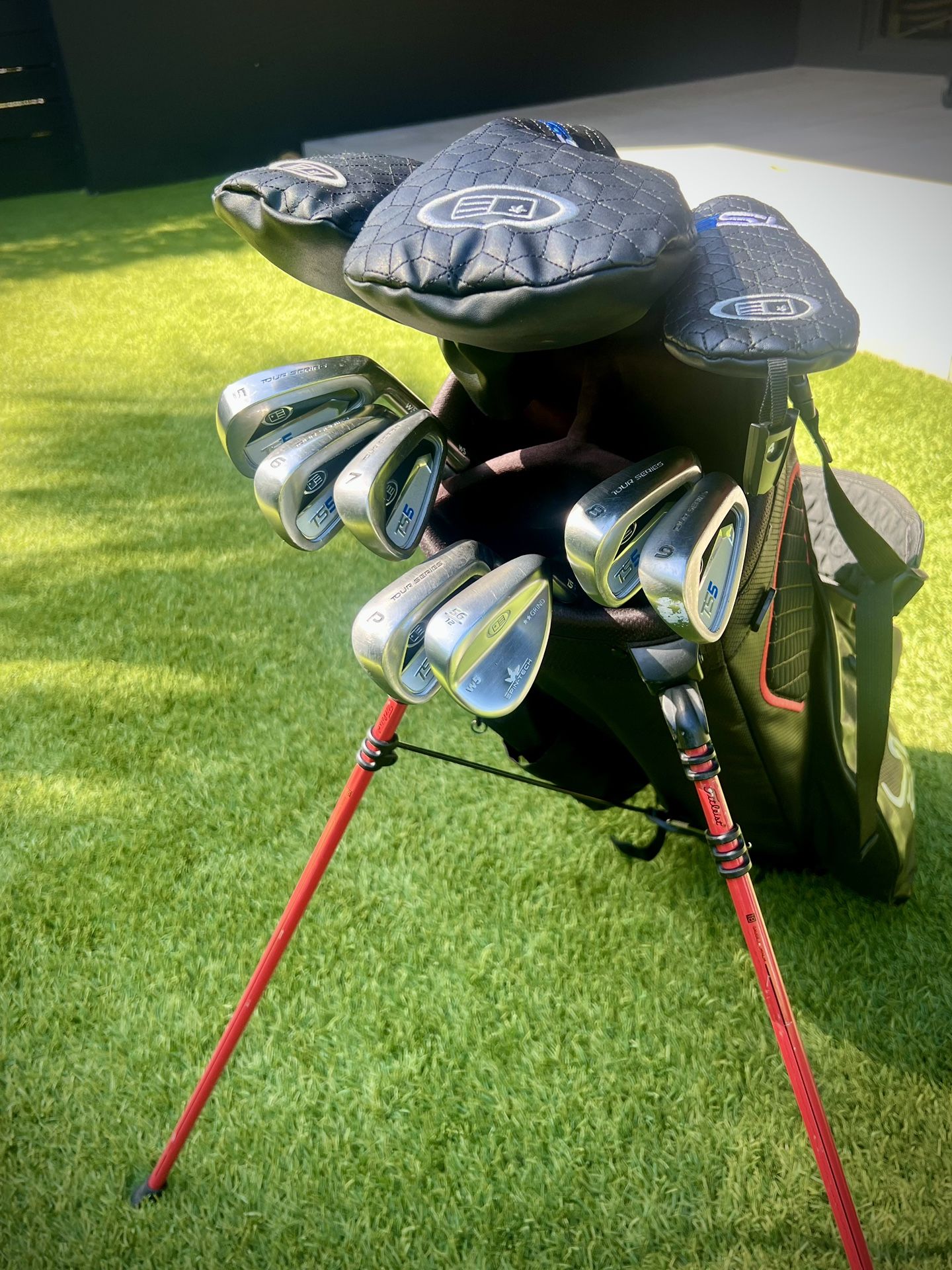 US Kids Golf Tour Series TS5-60 Premium 10-Club Set + Titleist Bag - Championship Level!