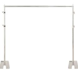 Backdrop Stand, 8x10 ft Adjustable Photo Backdrop Stand Kit, Heavy Duty Backdrop Stand with Steel Base for Photography, Photo Video Studio, Birthday P