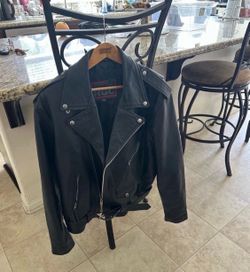 Men's Genuine Biker Leather RGC Jacket size 46 .