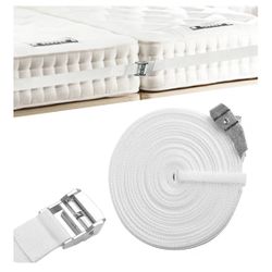 388”Long Twin Bed Connector, 2” Wider Twin Bed Connector Strap, Mattress Splicer, Adjustable
