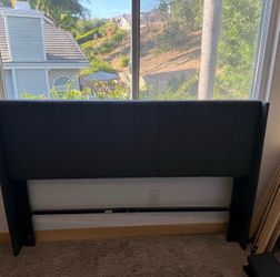 Queen headboard and queen mattress