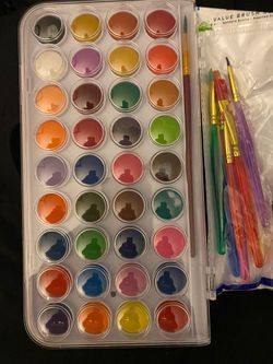 Water color pallet and extra brushes