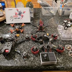 Lot Of Frsky Analog Drones 