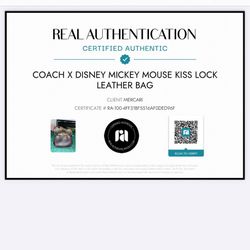 Disney X Mickey Mouse Coach Kisslock Purse 