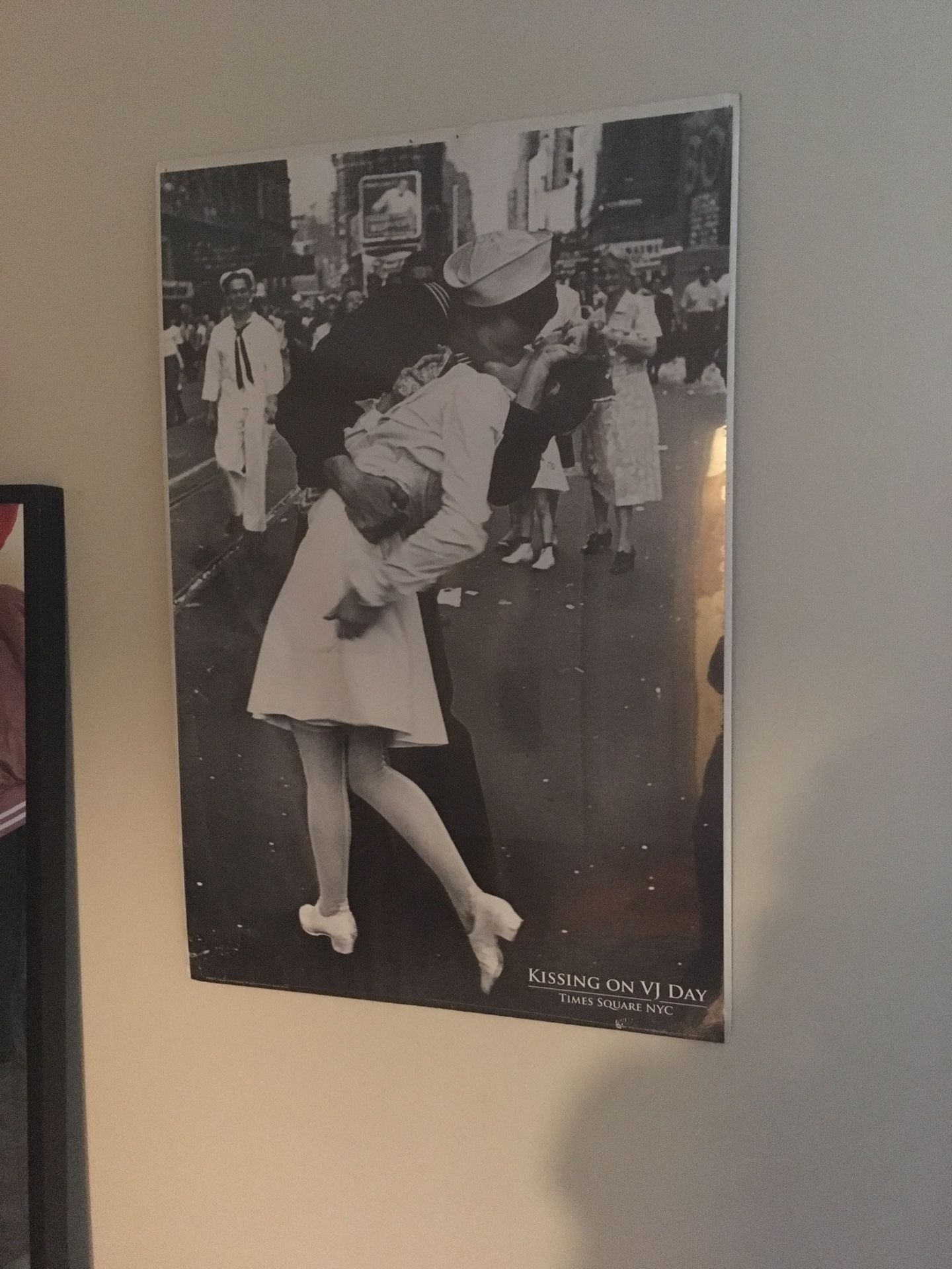 Kissing on VJ poster