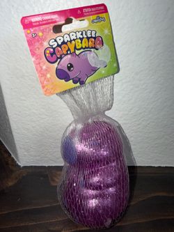 Glitter Purple Capybara Squeeze squishy squishie, trade