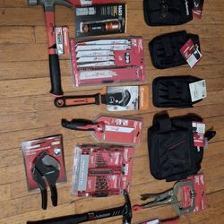 New Tool Pouches  Saw Blades And Whrenchs 