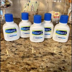 Set of 5 cetaphil TRAVEL SIZE skin cleanser•face & body•2oz•all for $10
