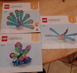 Lego set 31157 - 3-in-1 Peacock/Dragonfly/Butterfly