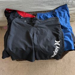 Men’s Swim Trunks 3 Pairs Size 38