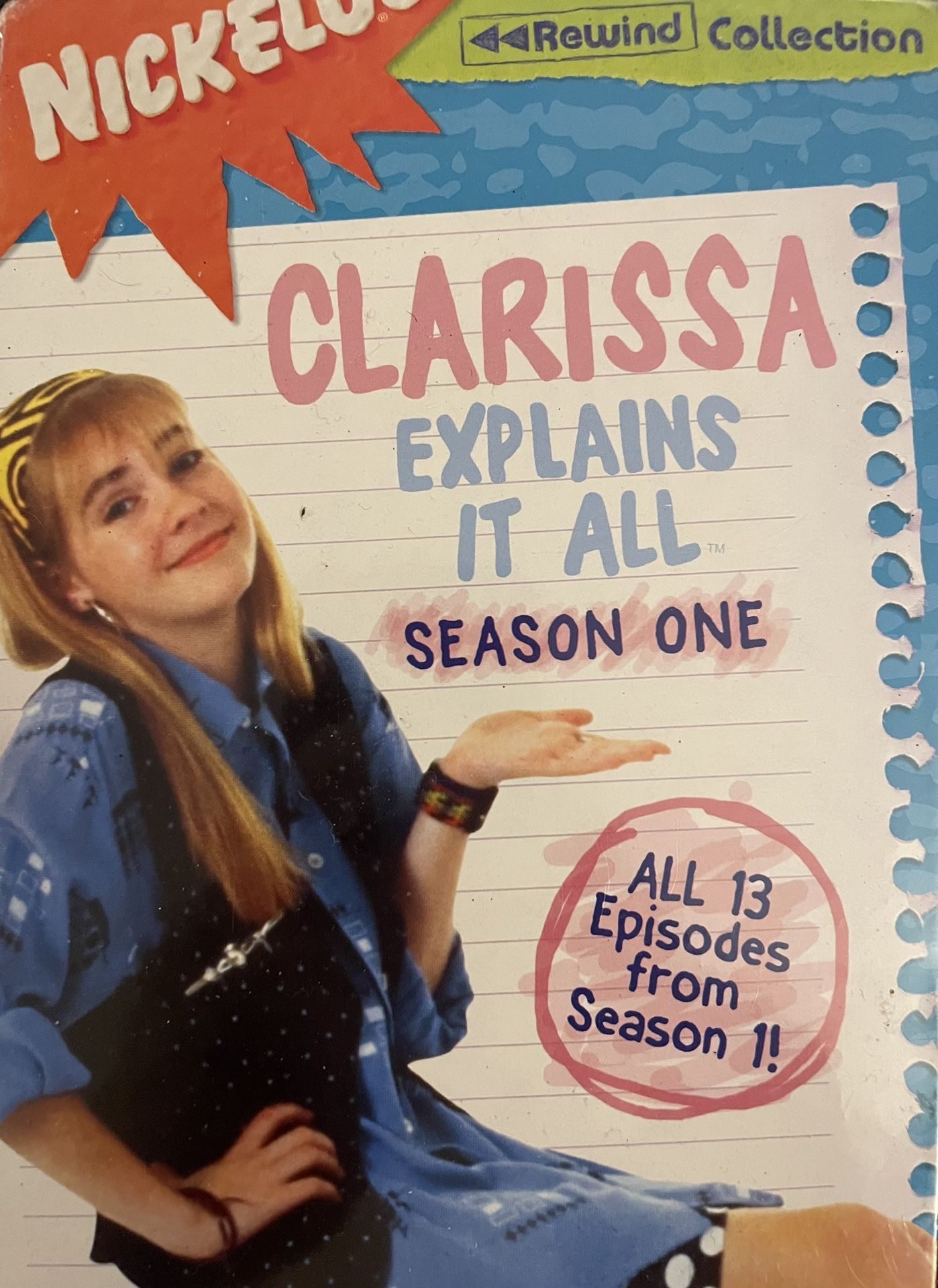 Nickelodeon’s CLARISSA Explains It All The Complete 1st Season (DVD-1991) NEW!