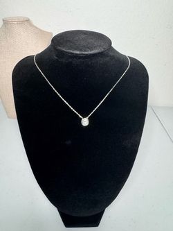 1 ct bezel necklace