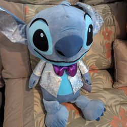 HTF NWT Disney Jumbo Stitch Plush 100 Year Anniversary Edition