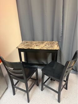 Table and chairs