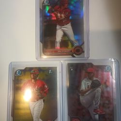 Lot Of 3 Cincinnati Reds Prospects 