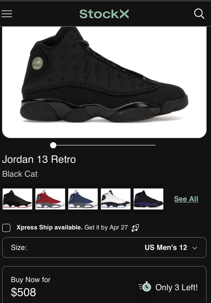 Jordan 13 size 12