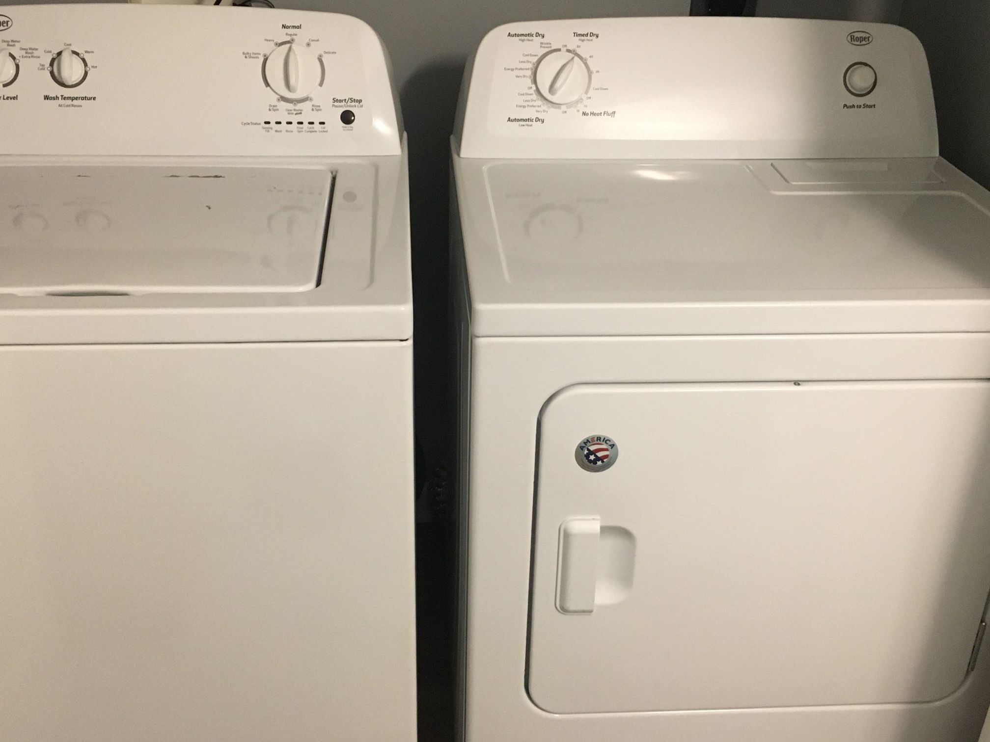 Roper Washer/Dryer Set