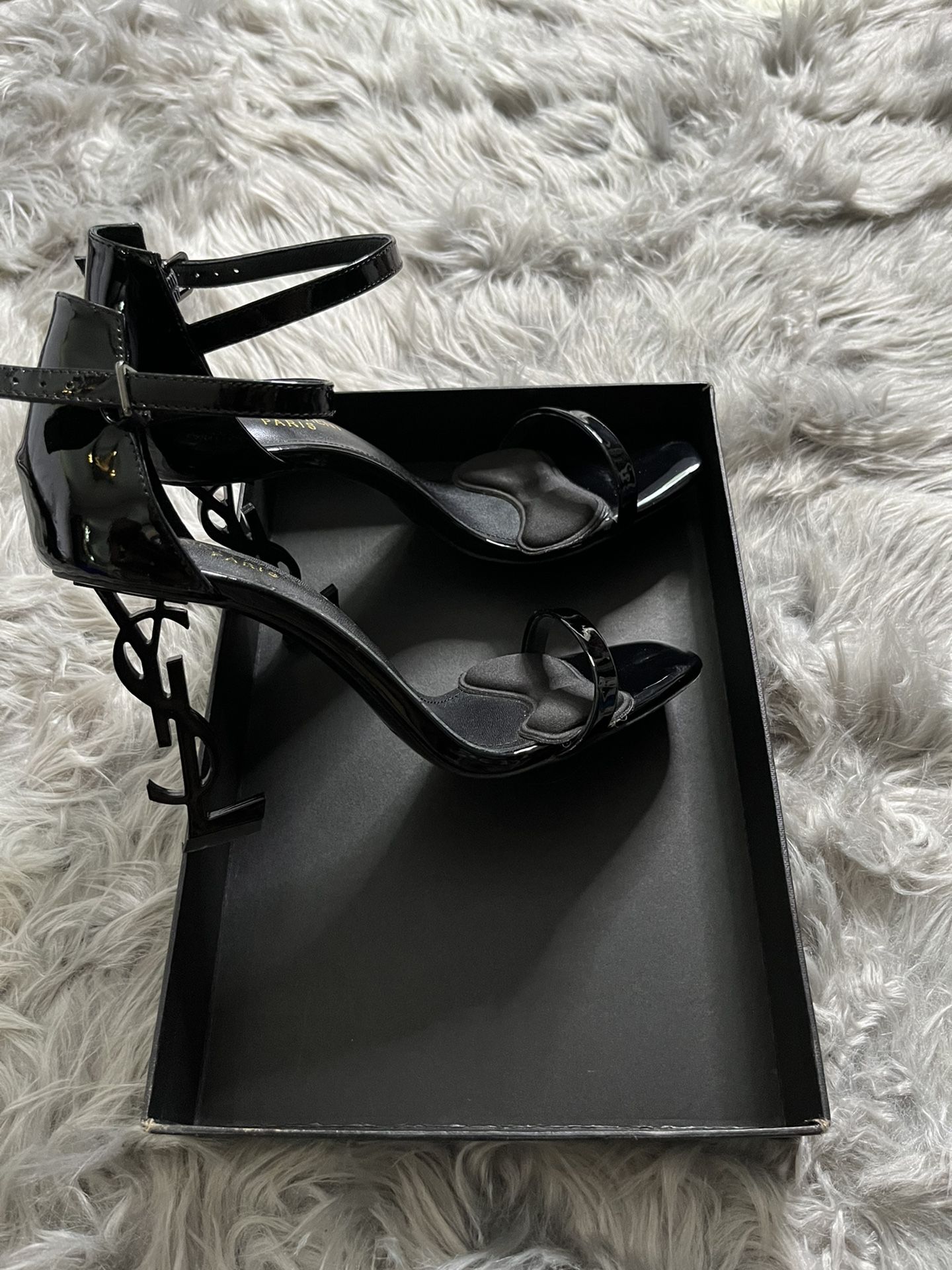 Size 8 Black Open Toe