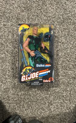 2001 Hasbro 12" GI Joe Action Figure Vs Cobra Duke NEW