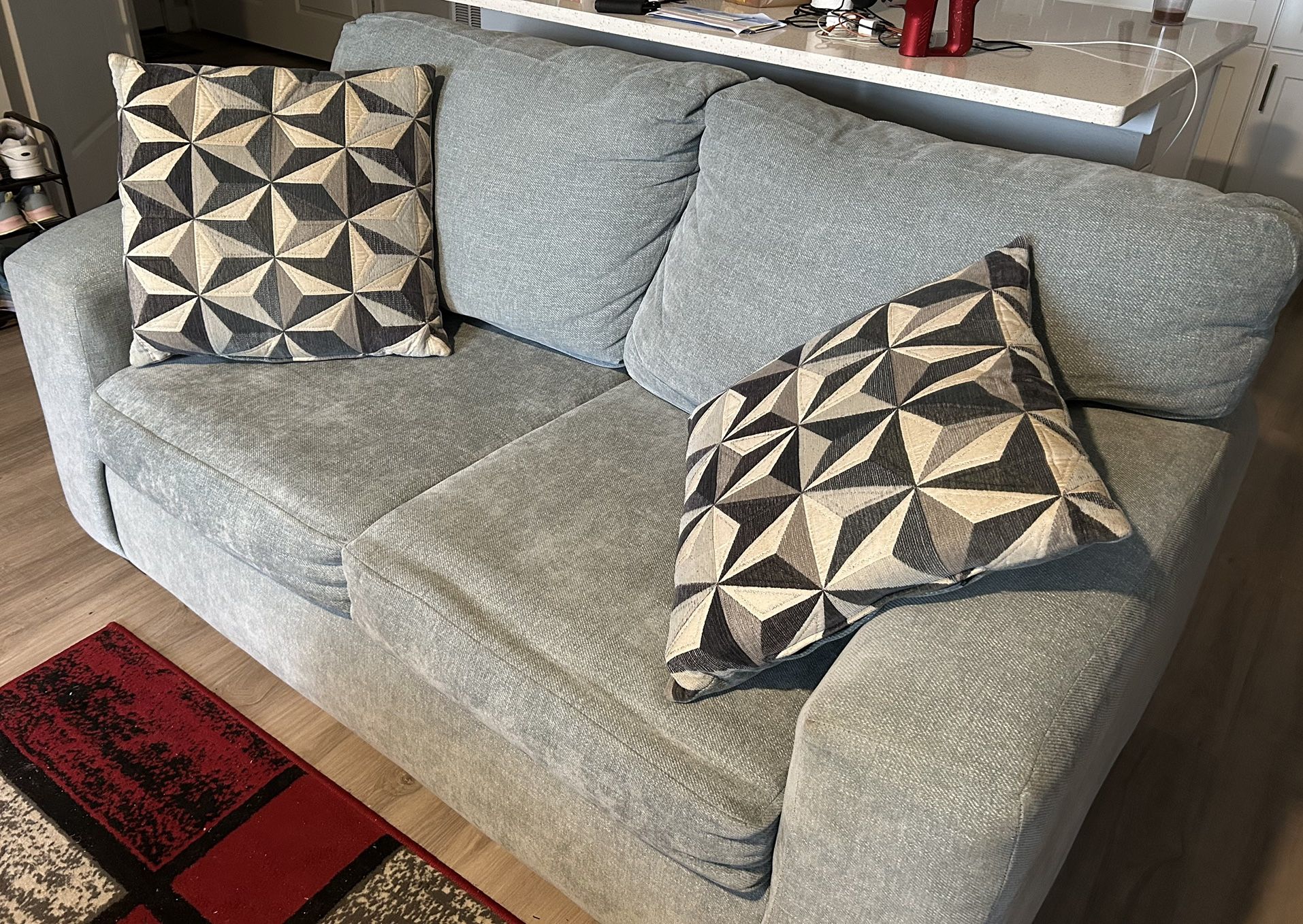 Love Seat with Pillows