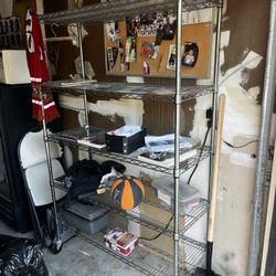 Metal Shelf On Wheels