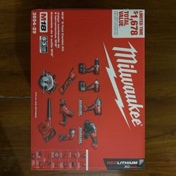 M18 Combo Kit 9-Tool With 2 Batteries, Charger, Tool Bag