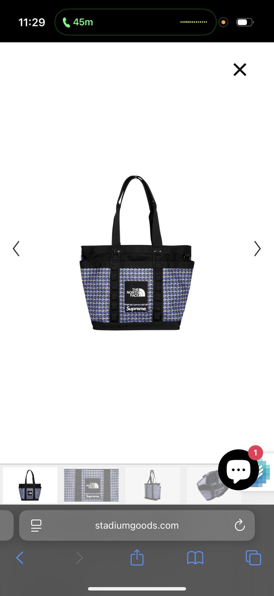 The North Face x Supreme Utility Tote Bag