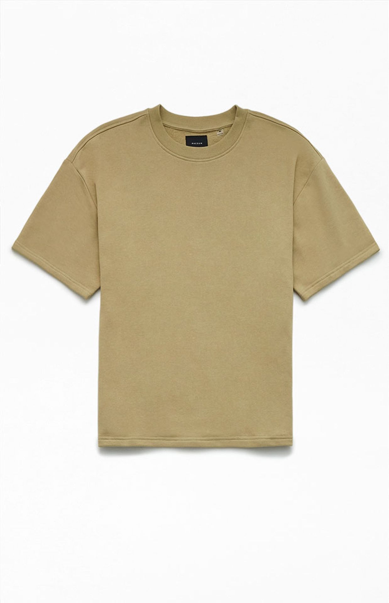 Tan PacSun Fleece T-Shirt