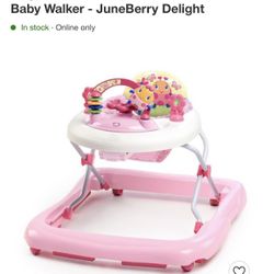 Bright Starts Pretty in Pink Walk-A-Bout Baby Walker - JuneBerry Delight