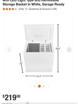 Vissani Chest Freezer