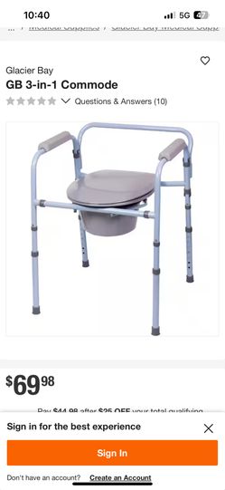 Glacier Bay GB 3-in-1 Commode