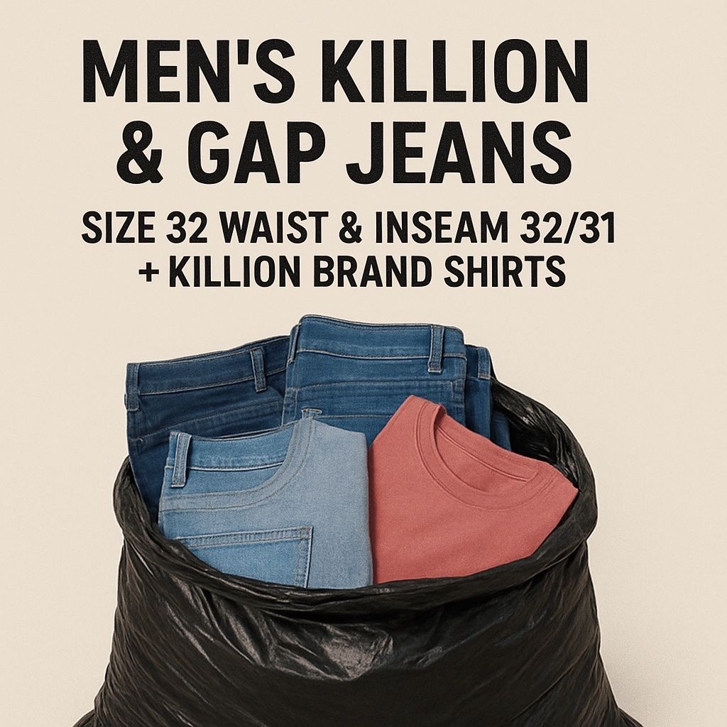 Killion brand Pants and Shirts + Gap Pants (I have a Trash Bag Full Of Clothes)