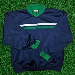 Vintage LEE Retro Full Zip Jacket Track Sport Sweater Mens XL Long Sleeve 90s