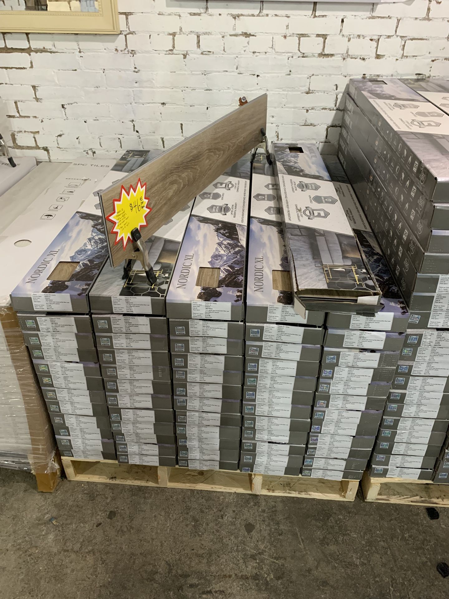 Beige/brown LVT Rigid Core Vinyl Flooring Click Lock for Sale in Cleveland, OH OfferUp