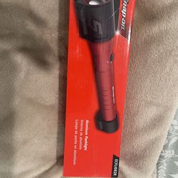 Snap on aluminum flashlight