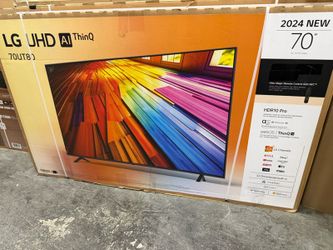 70 " Screen Led Smart 4k Ultra HDTV By LG ThinQ.  1 year Warranty