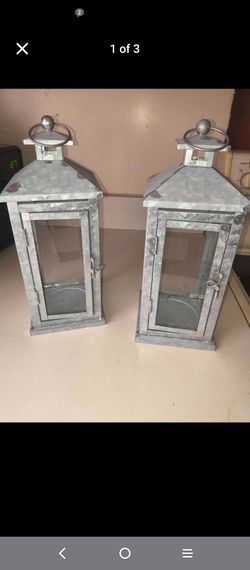 12" metal lantern decor wedding