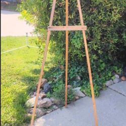 Easel  Natural Wood 57" Tall
