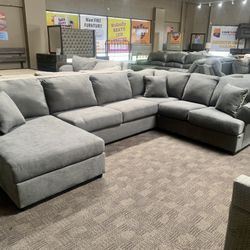 Grey Sectional Couch New 