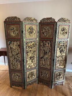 Mid 20th century Chinese privacy screen