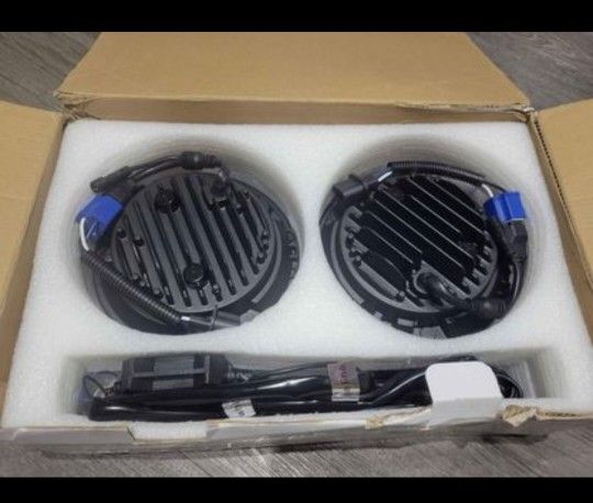 RGB 7IN LED headlights: fits 1(contact info removed) Jeep Wrangler (model SP-CL107-B) - Never Used