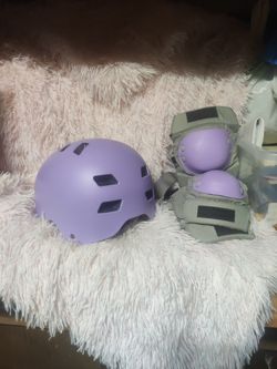 Helmet With Knee Protectors And Elbow Protectors