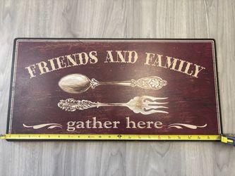 Wooden kitchen sign plaque